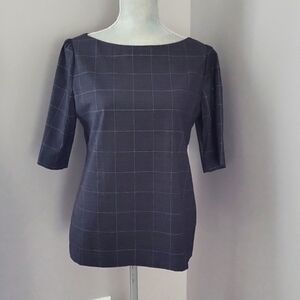 Banana Republic Boat Neck Half Sleeve Top